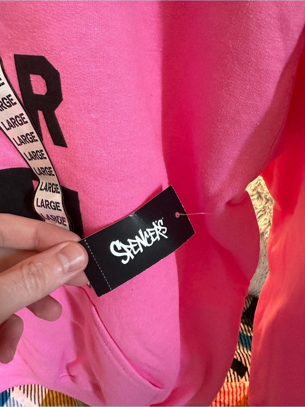 Spencer's Mean Girls “On Wednesdays We Wear Pink” Pink Graphic Hoodie - Picture 4 of 7